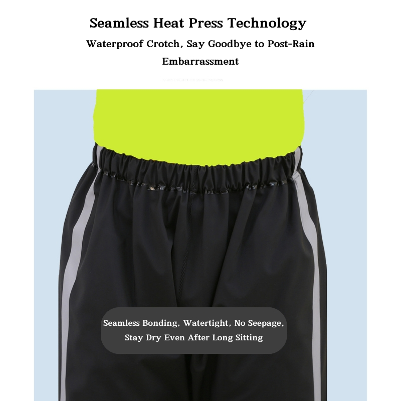 Tear Resistant Polyester Makes Reflective Strip Raincoat for Construction