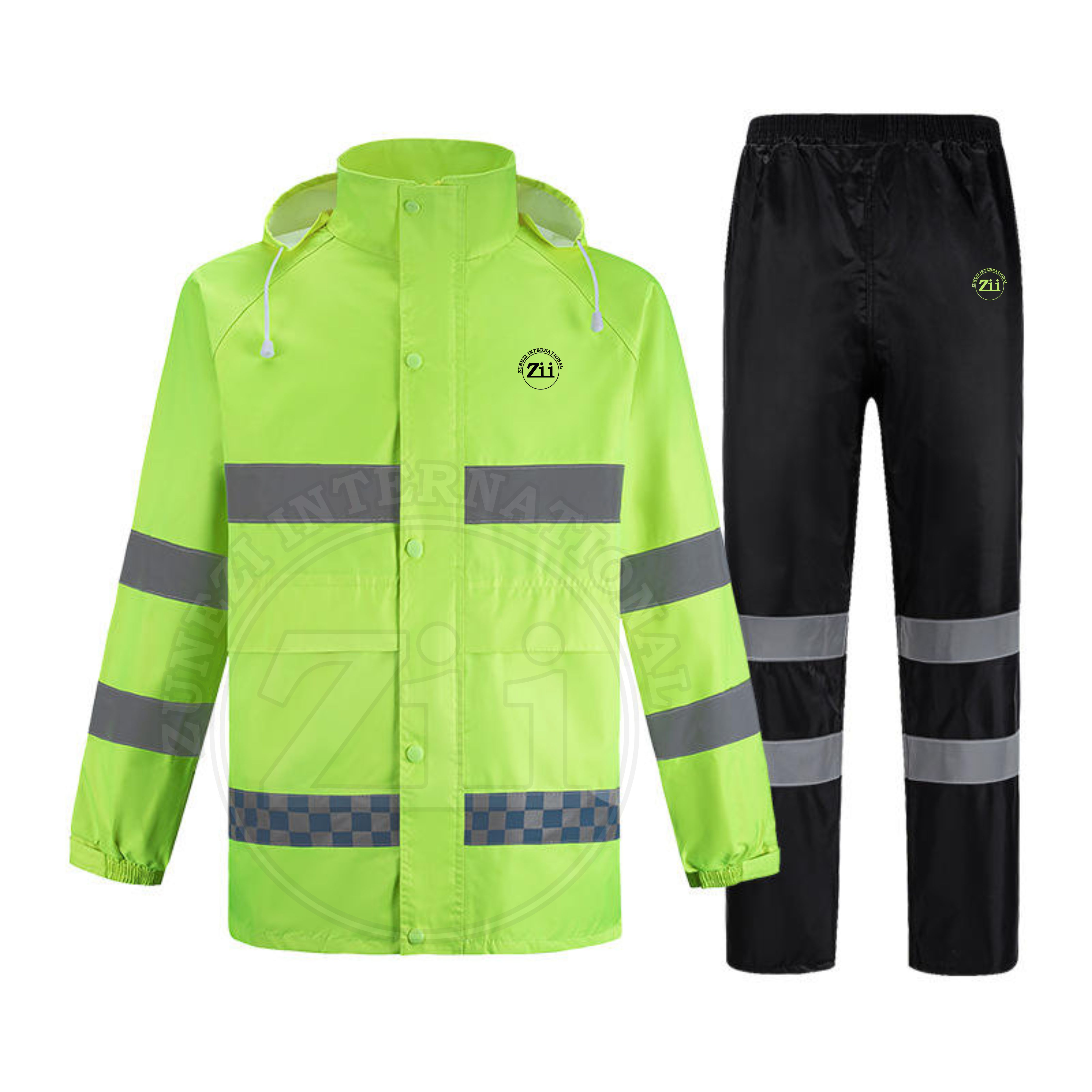 Waterproof Flame-Retardant Cotton Hi-Visibility Safety Workwear Coveralls Men's Industrial Uniform-Comfortable Mechanical Design