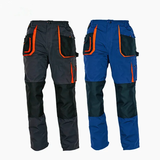 Wholesale Custom Grey Outdoor Sports Regular Fit Heavy-Duty Work Trousers Detail 2