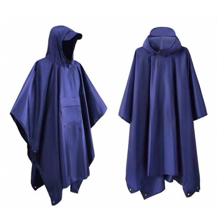 Wholesale High Quality Portable Emergency Poncho Raincoat Waterproof Ripstop Reusable Rain Cape