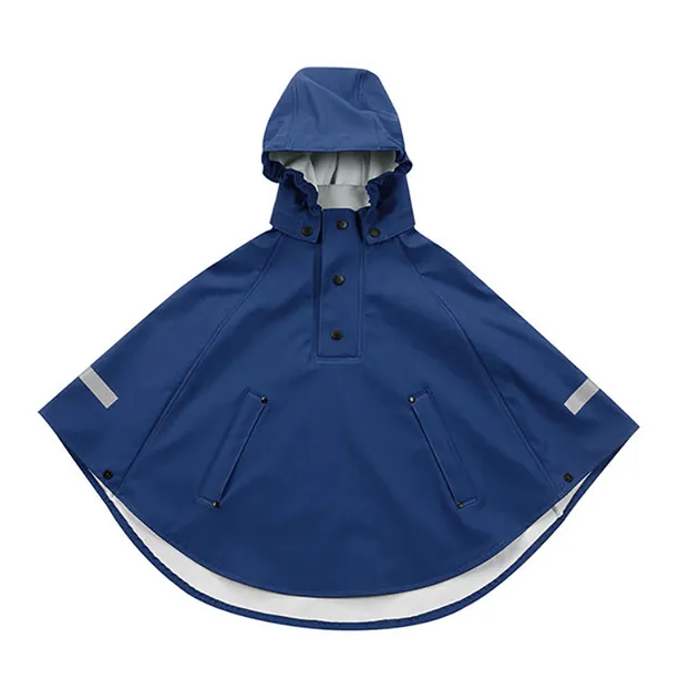 Kids Custom Logo Waterproof Poncho Raincoat Rain Cape for Outdoor Fun