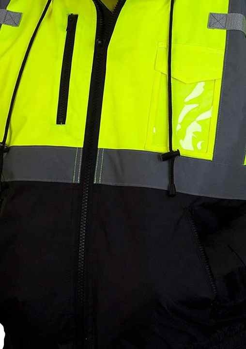 Heavy Duty Workwear Outdoor Jacket Thermal Insulation Waterproof Breathable Stand Zipper Built for Durability Cold Harsh Weather