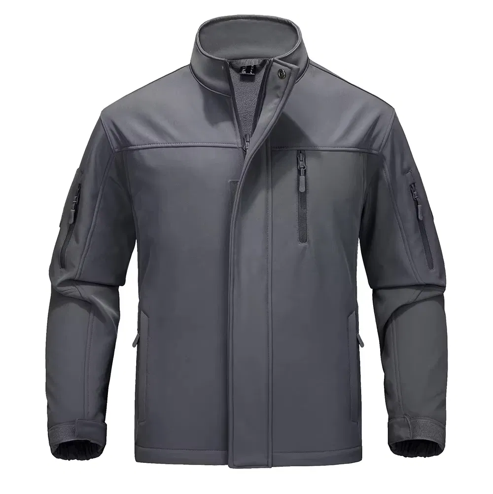 Men's Winter Softshell Jacket Stand Waterproof Breathable Quick Dry Eco-Friendly Casual Wear