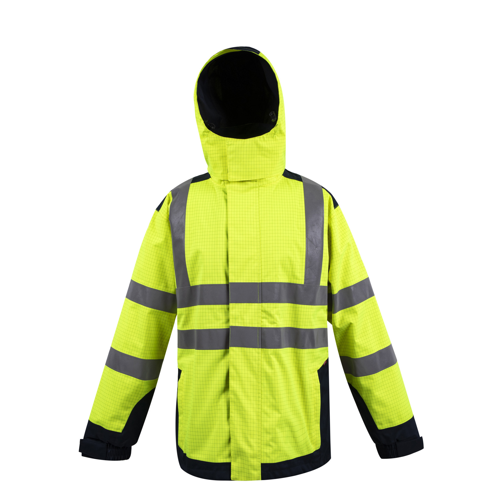 Flame Retardant Anti-Static Thermal Winter High-Temperature Polyester Firefighter Safety Jacket Reflective Building Fireproof CE