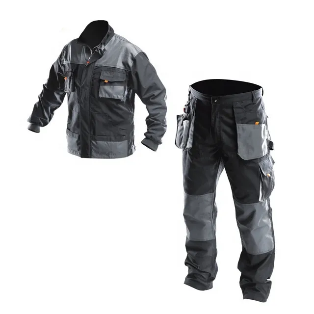 Heavy Duty Stretch Work Pants Men Cotton Spandex Safety Trousers Detail 1