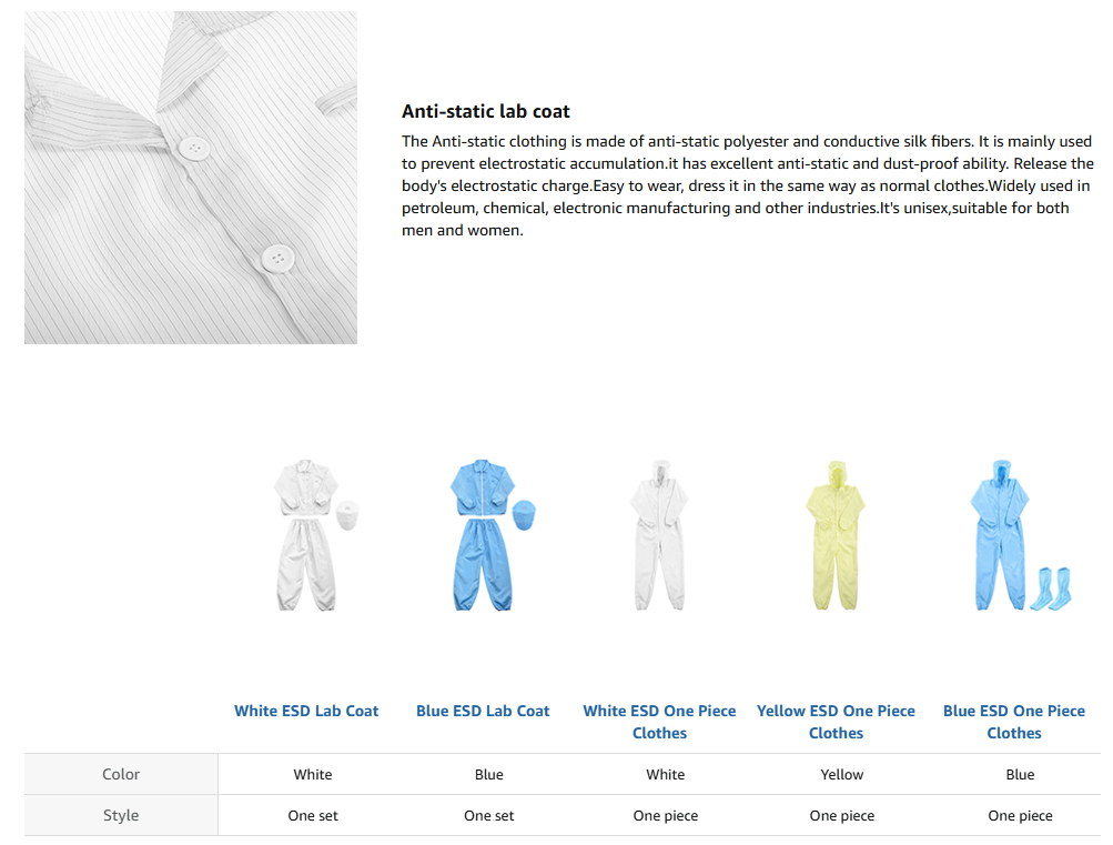ESD Lab Coat Detail 7