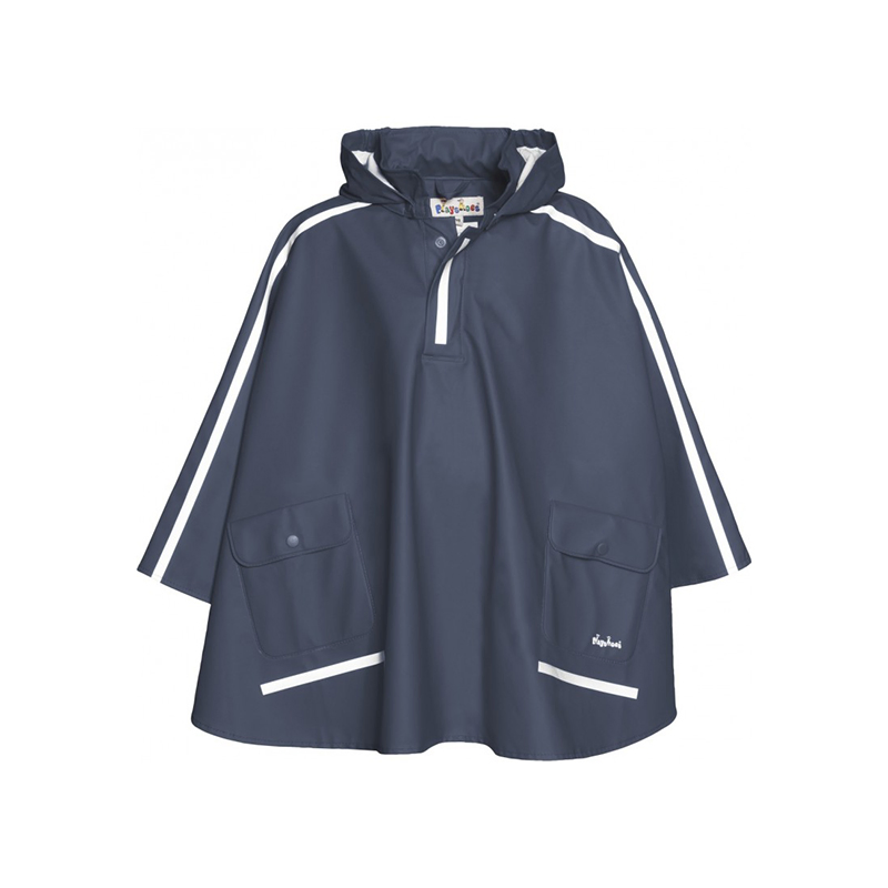 High Vis Kids Children Waterproof Poncho Rain Cape