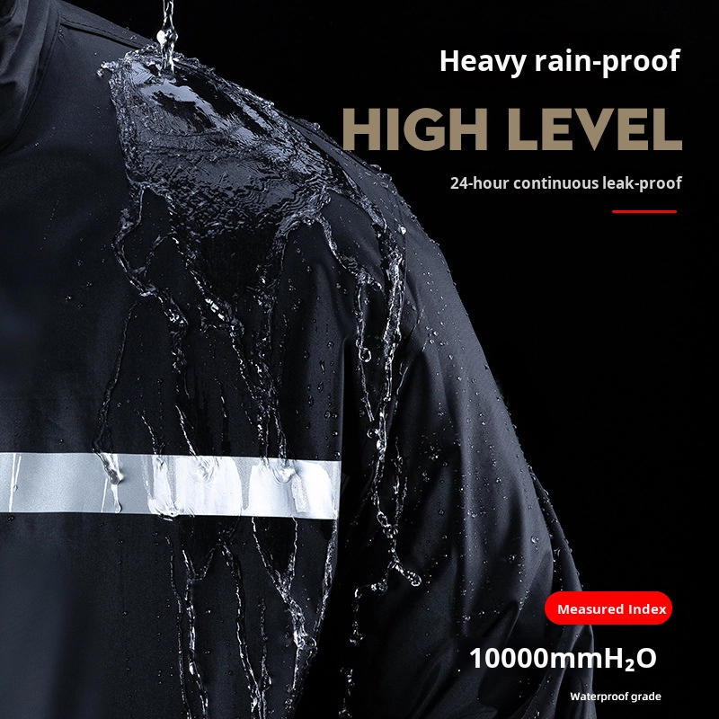 Men s Extra Large Raincoat and Pants Set Split Type Waterproof Hooded Camouflage for Special Takeaway Riders
