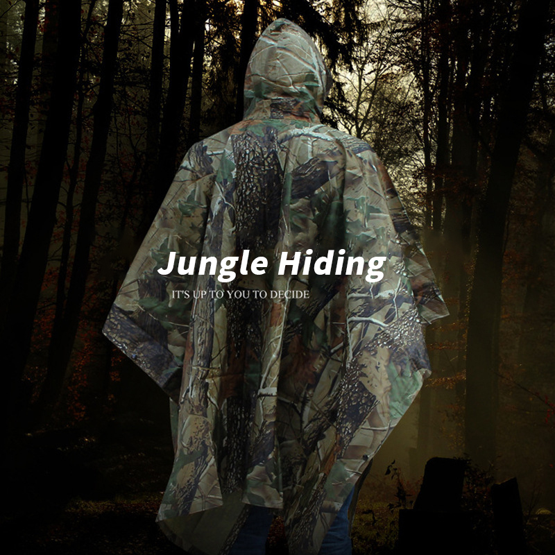 Camouflage Raincoat Details