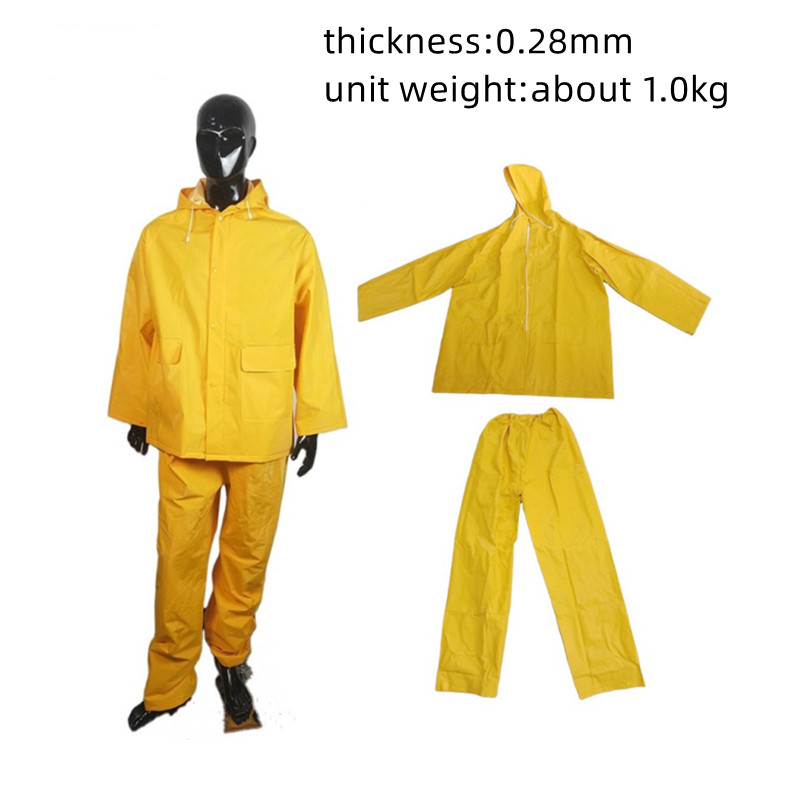 Raincoat Unit Weight and Style Info