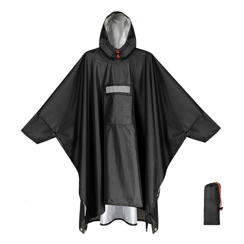 Elegant Waterproof Poncho, Fashionable EVA Raincoat Outdoor Use Rain Poncho Cape