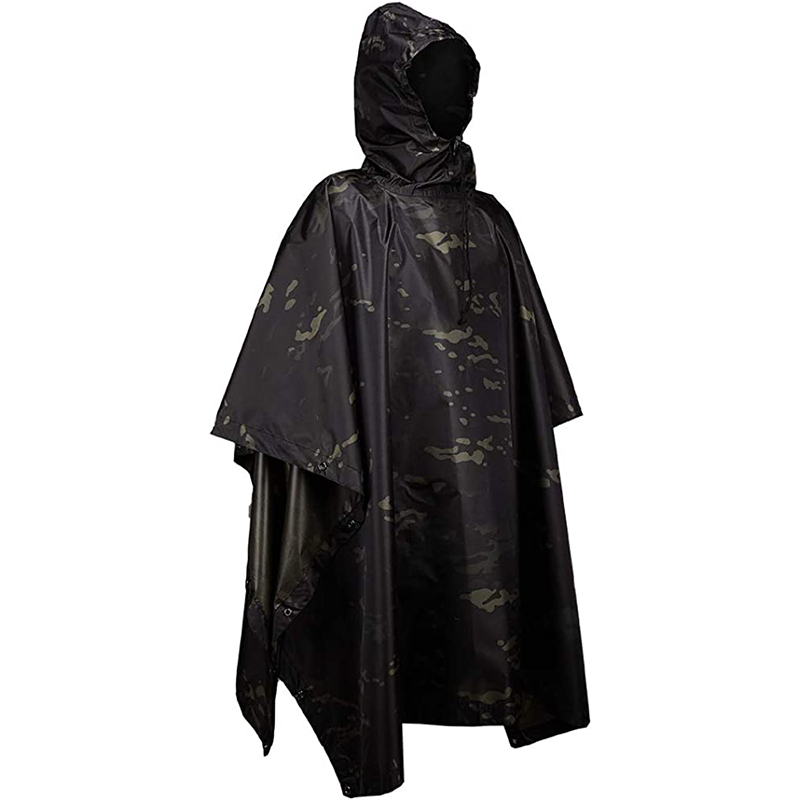 Tactical Camouflage Poncho Detail 1