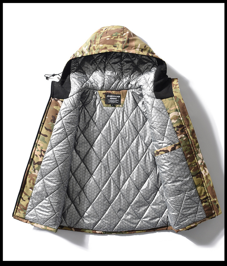 Winter Men's Work Jacket Heavy Duty Cold Protective Clothing Thickened Cotton Padded Coat Windproof Thermal Outdoor Wholesale