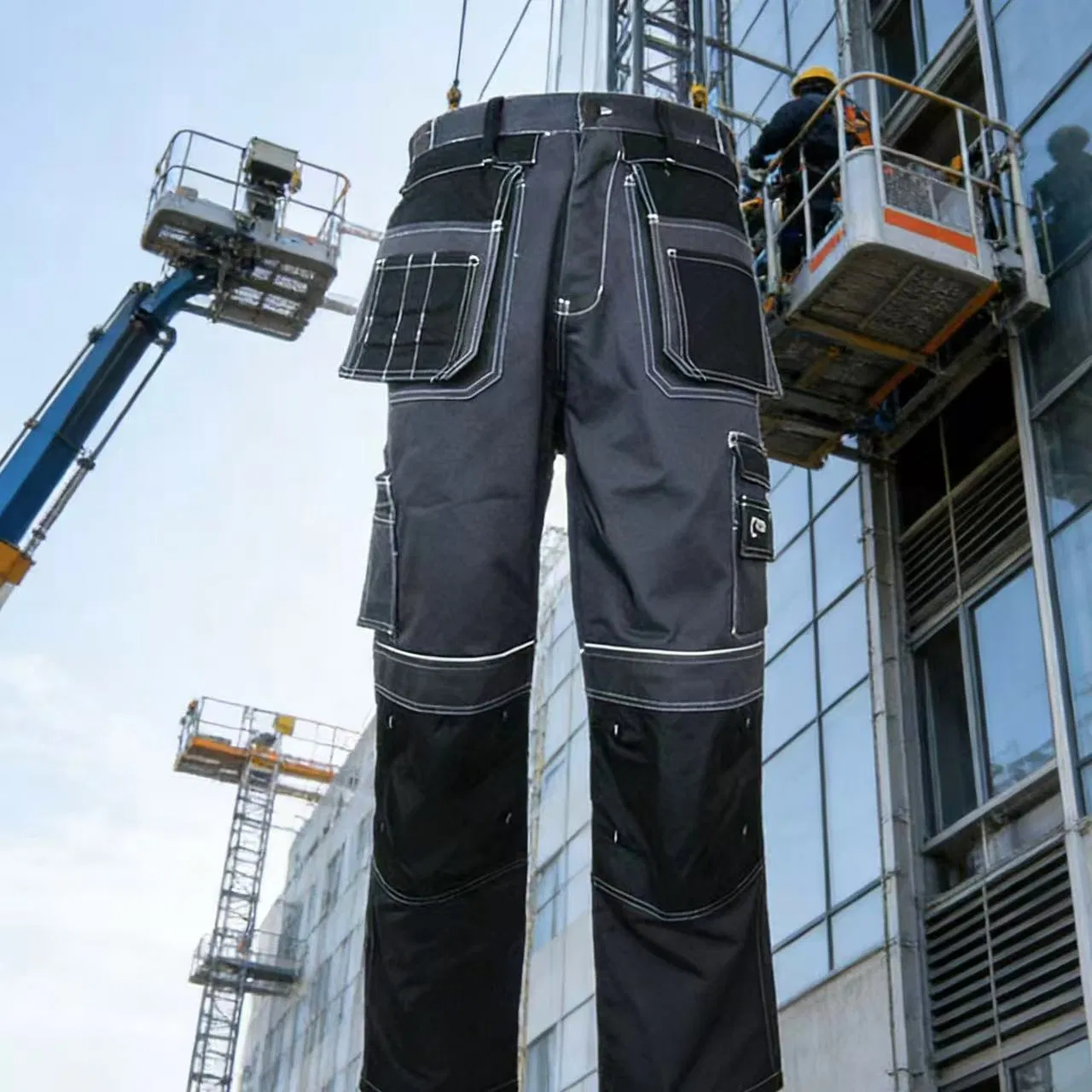 Heavy Duty Multi-Pocket Work Trousers for Outdoor and Labor.