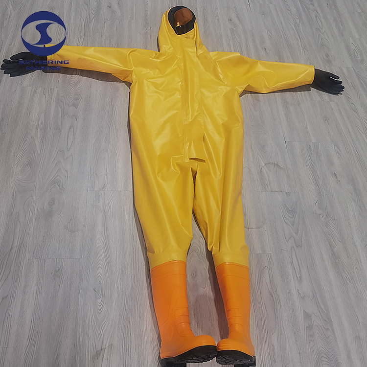 European Standard Airtight Yellow Heavy-duty Chemical Suit Non-airtight Light-duty Chemical Protective Work Clothes