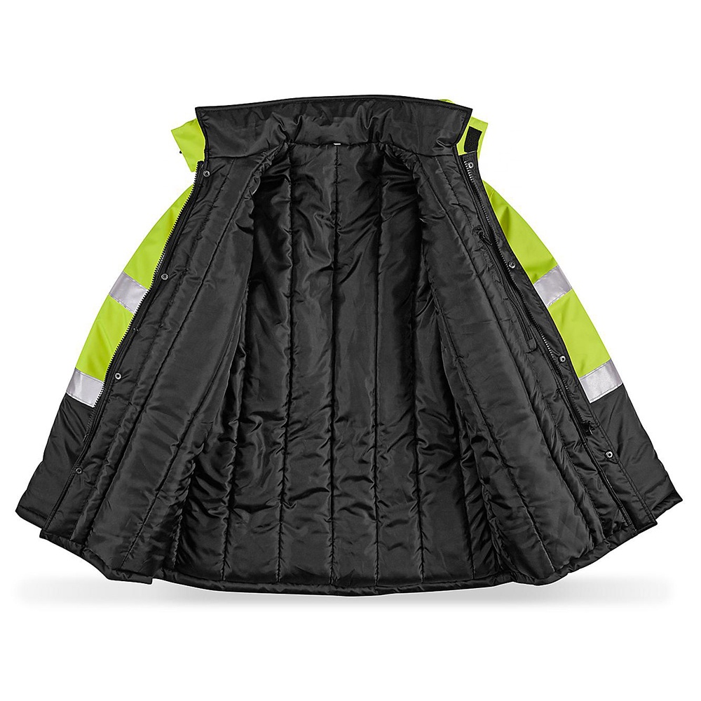 Reflective Safety Parka Waterproof Winter Workwear Men's Insulated Jacket Hi Vis Jacket