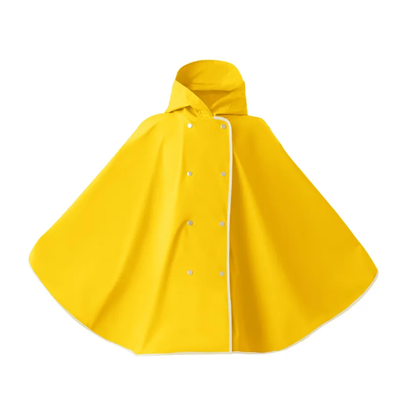 Kids Custom Logo Waterproof Poncho Raincoat Rain Cape for Outdoor Fun