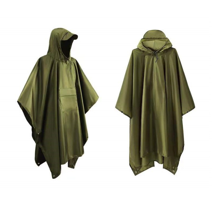 Wholesale High Quality Portable Emergency Poncho Raincoat Waterproof Ripstop Reusable Rain Cape
