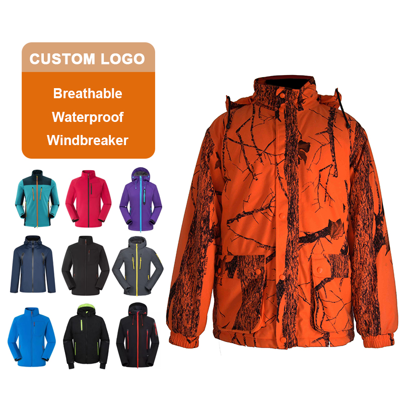 Men's Waterproof Windproof Hiking Ski Jacket Outdoor Winter Warm Fleece Lined Parka Coat