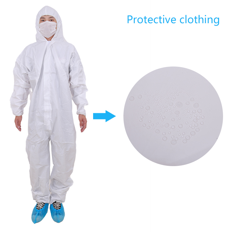 Men's Work Coveralls Low Price Disposable White PP Protective Clothing Breathable and Water Proof Coverall