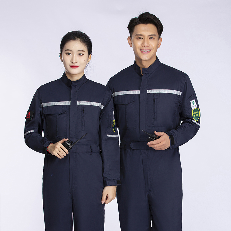Anti-static Traffic Mining Construction Coal Oil Gas Acidproof Reflective Work Uniform Anti Acid Alkali Workwear Hi Vis Coverall