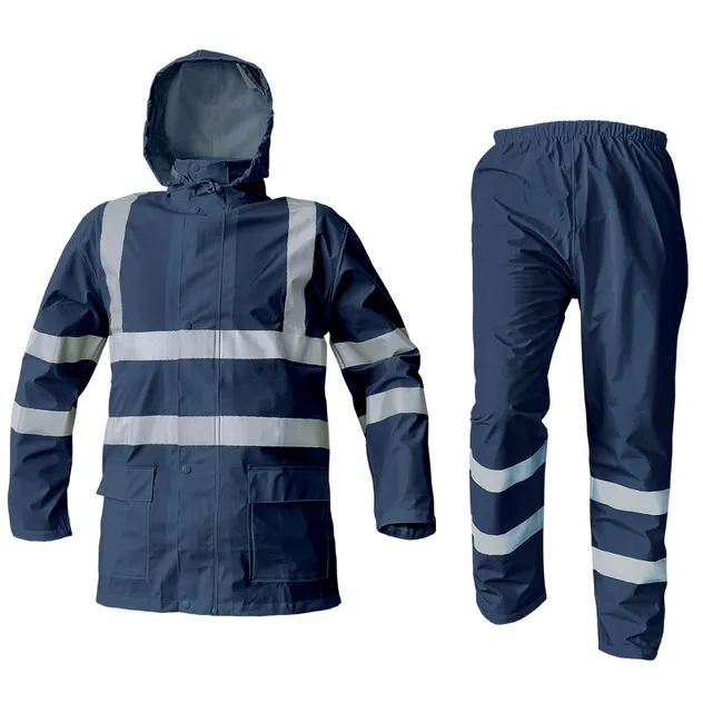 Durable All Weather Conditions Mining Workwear Insulated Breathable Waterproof Poncho Raincoat Combo