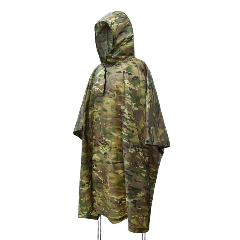 Camouflage Adult Motorcycles Waterproof Poncho Raincoat Rain Cape
