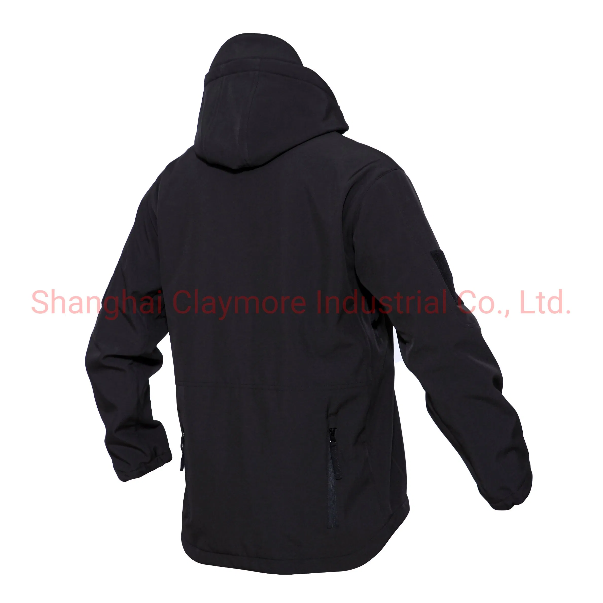 Black Men Tactical Waterproof Breathable Comfortable Winter Warm Softshell Outdoor Jacket
