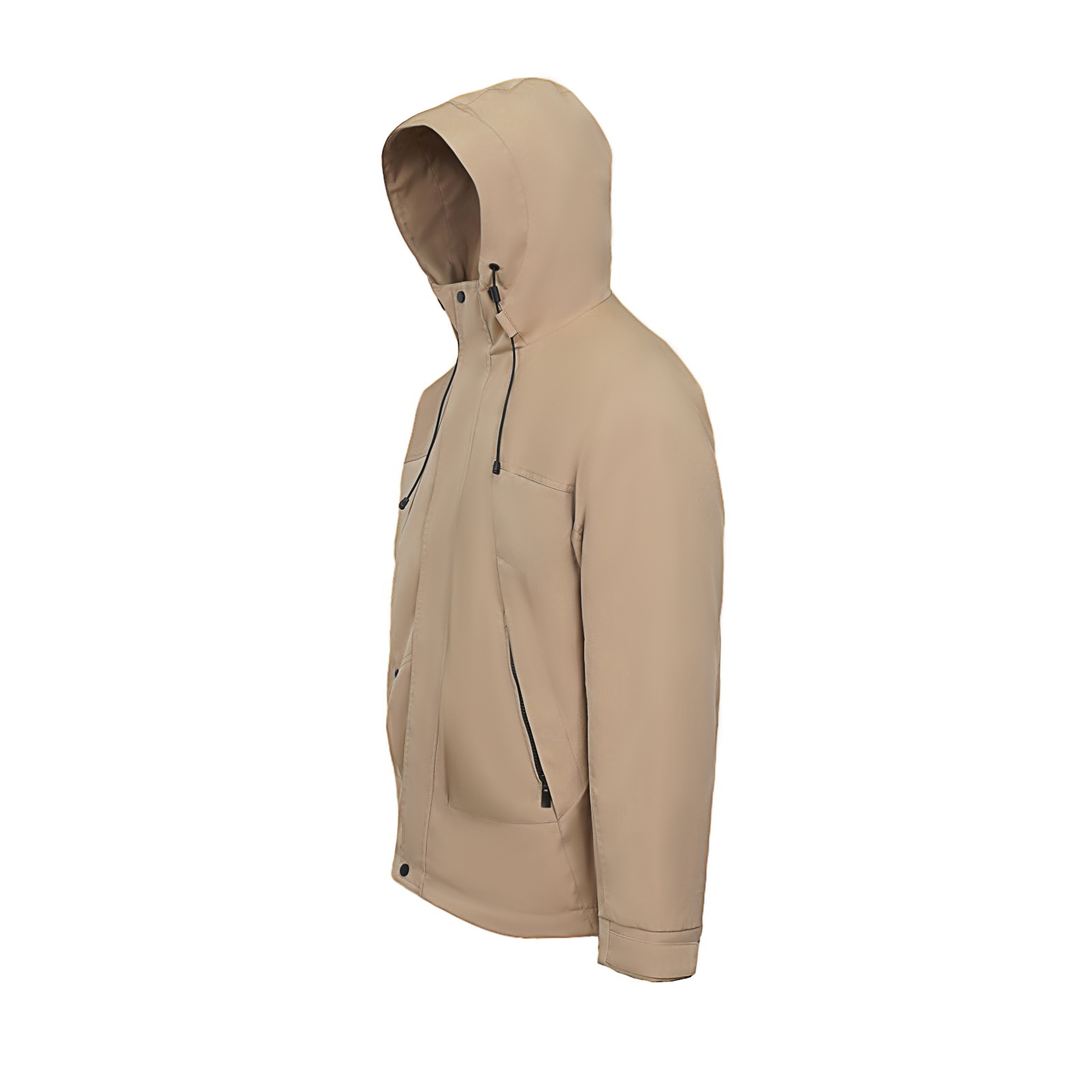 Unisex Men's Waterproof Sports Parka Windproof Breathable Jacket with Hood for Outdoor Casual Style Zipper Closure OEM Service
