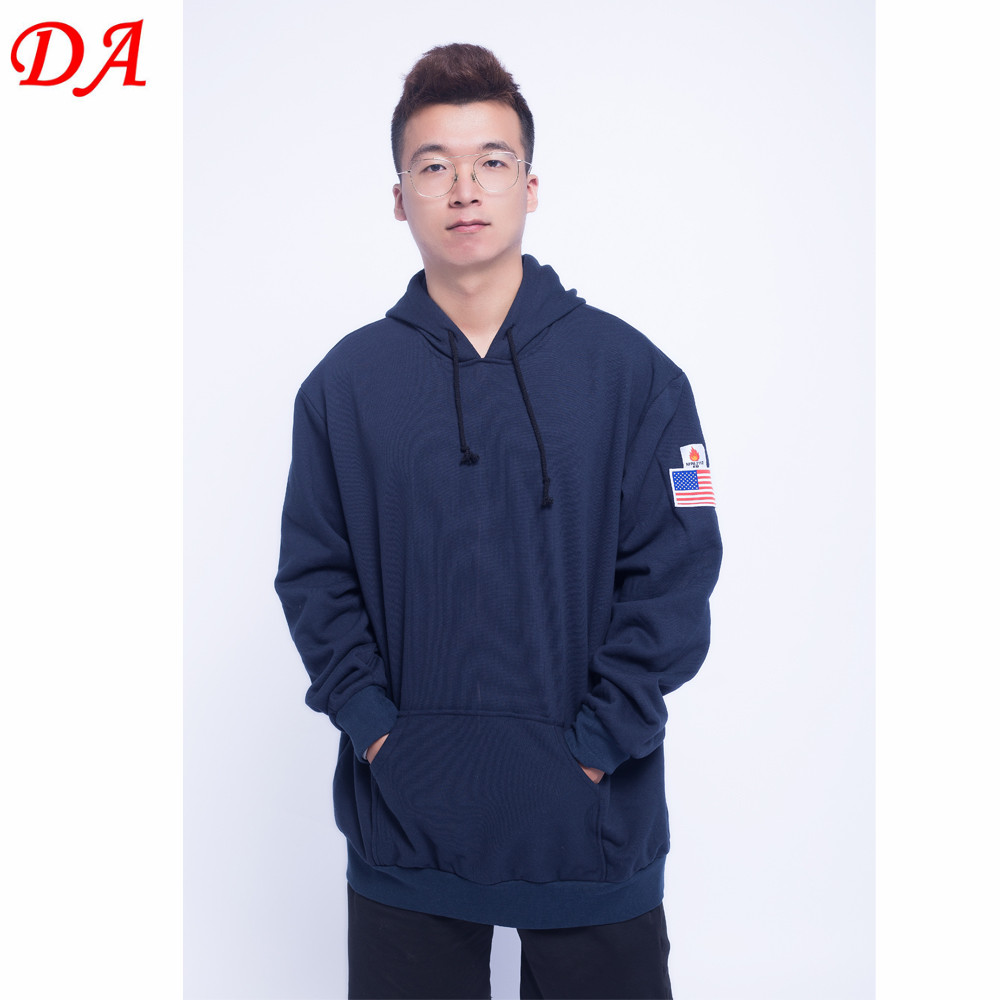 Hi Vis Insulated Flame Resistant FR Winter Workwear Jacket with Detachable Hood