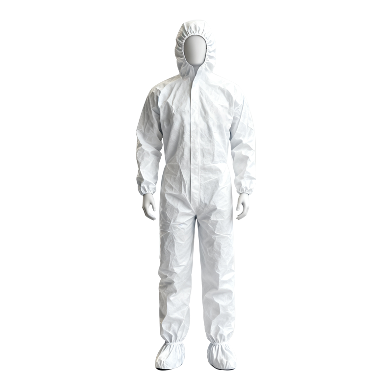 Disposable 65g Microporous Coveralls Suit Type 5&amp;6 Protection One Piece Protective Clothing Work Coveralls