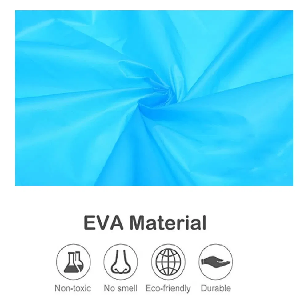 Outdoor Waterproof Pink Durable EVA Poncho Raincoat Rain Cape