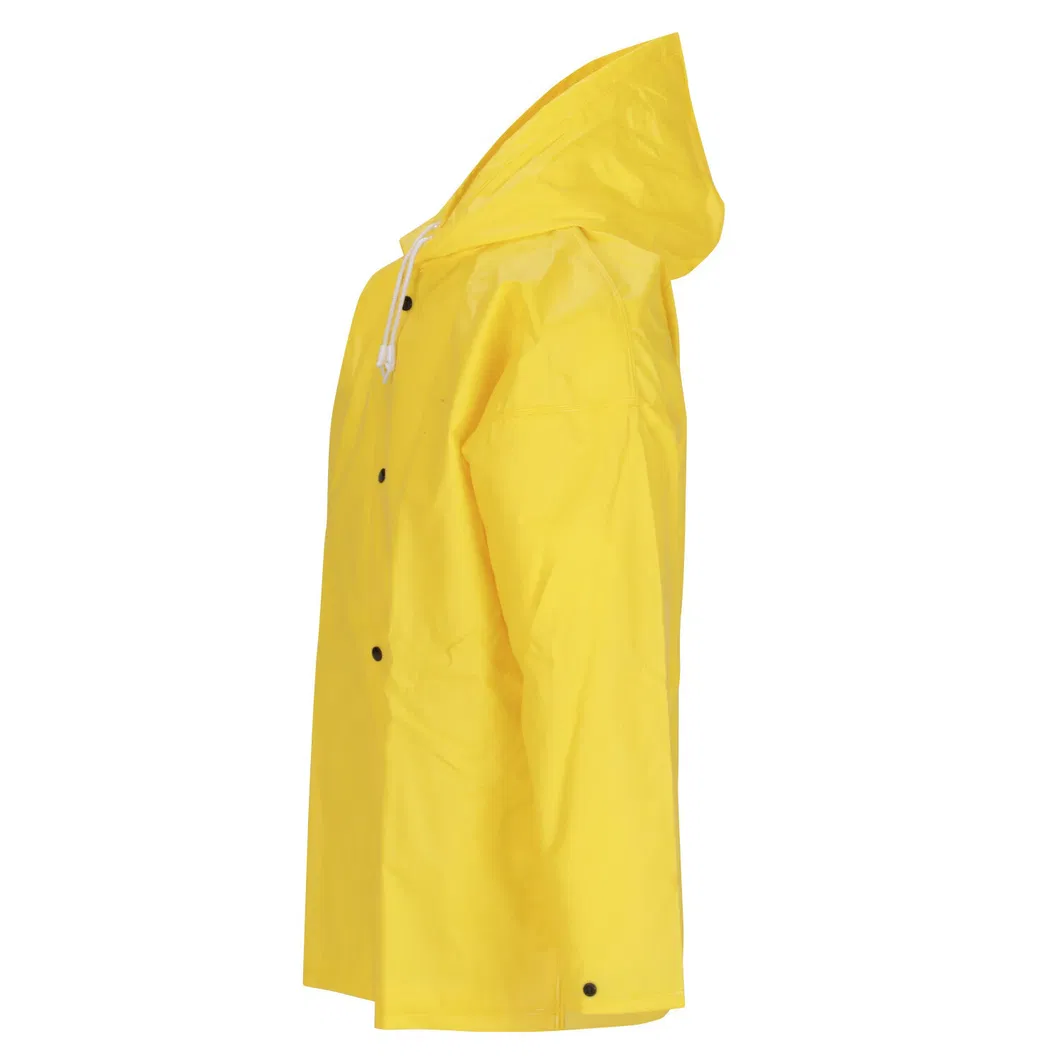 Yellow Waterproof Workwear High Quality Safety Jacket Wear Raincoat