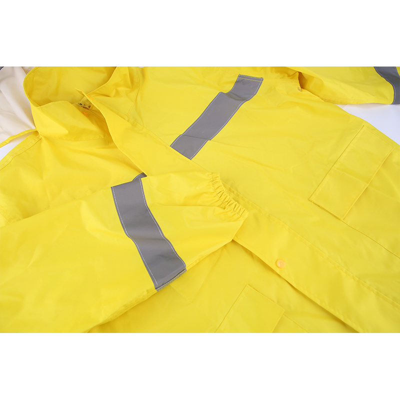 PPE PVC Reflective Waterproof Rainwear Safety Work Rain Suit En343
