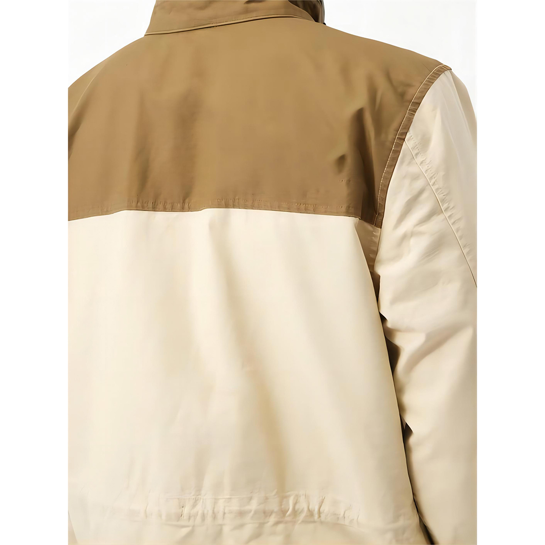 Patchwork Color Block Utility Nylon Windproof Hooded Male Cargo Parka Jackets Warm Windbreaker Long Custom Winter Men Coats