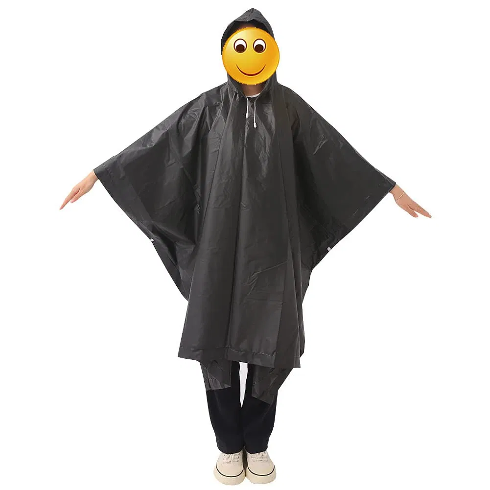 Versatile EVA Motorcyclists Waterproof Rainwear Poncho Raincoat Rain Cape