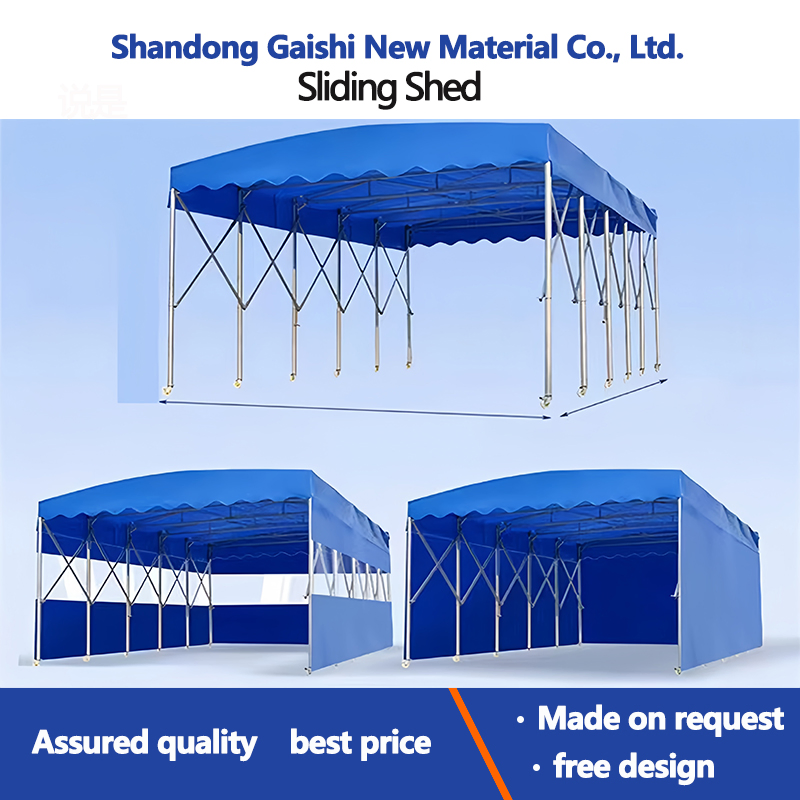 Carport Folding Garage Tent with Push Pull Retractable with Wheel Awning