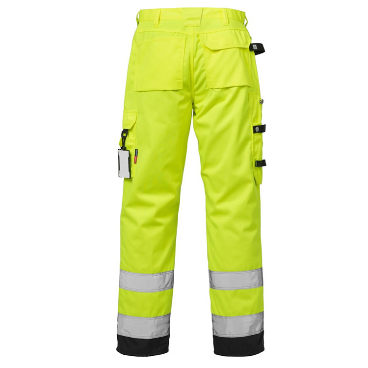 Factory Customized Heavy Duty Safety Work Trousers Premium Hi Vis Reflective Cargo Pants