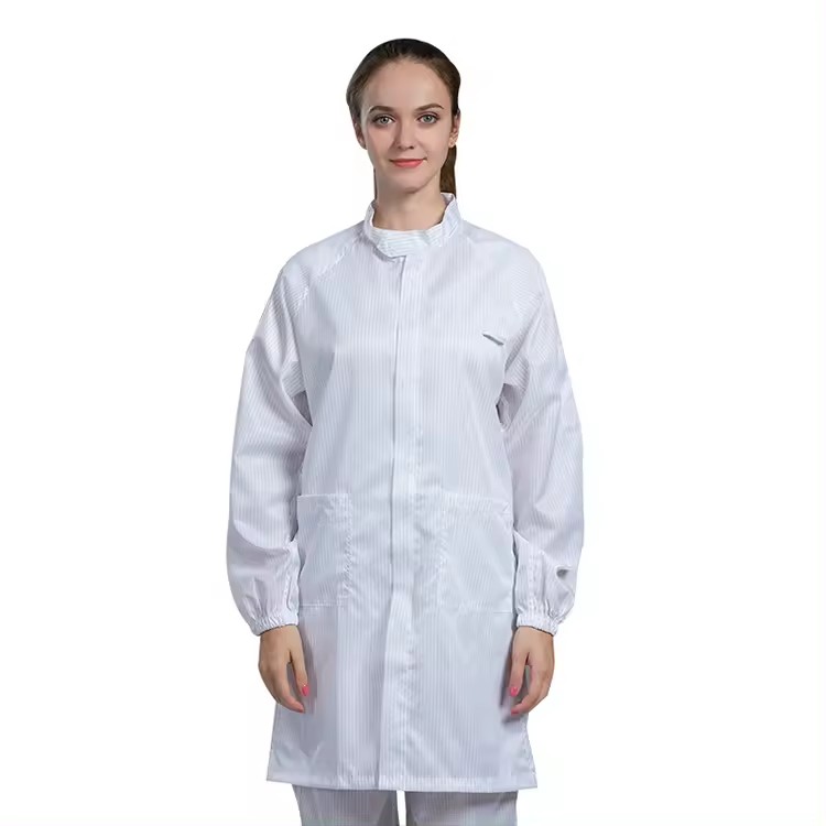 H-1125 Clean Room Sterile Coat Esd Gown Anti-static Cleanroom Smock