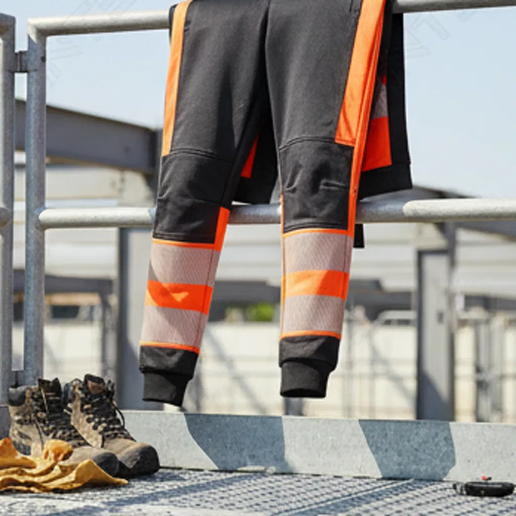 Student &amp; Apprentice Safety Trousers with Knee Pads Pockets, Heavy Duty for Workshop Practice Workwear Trousers Work Cloth