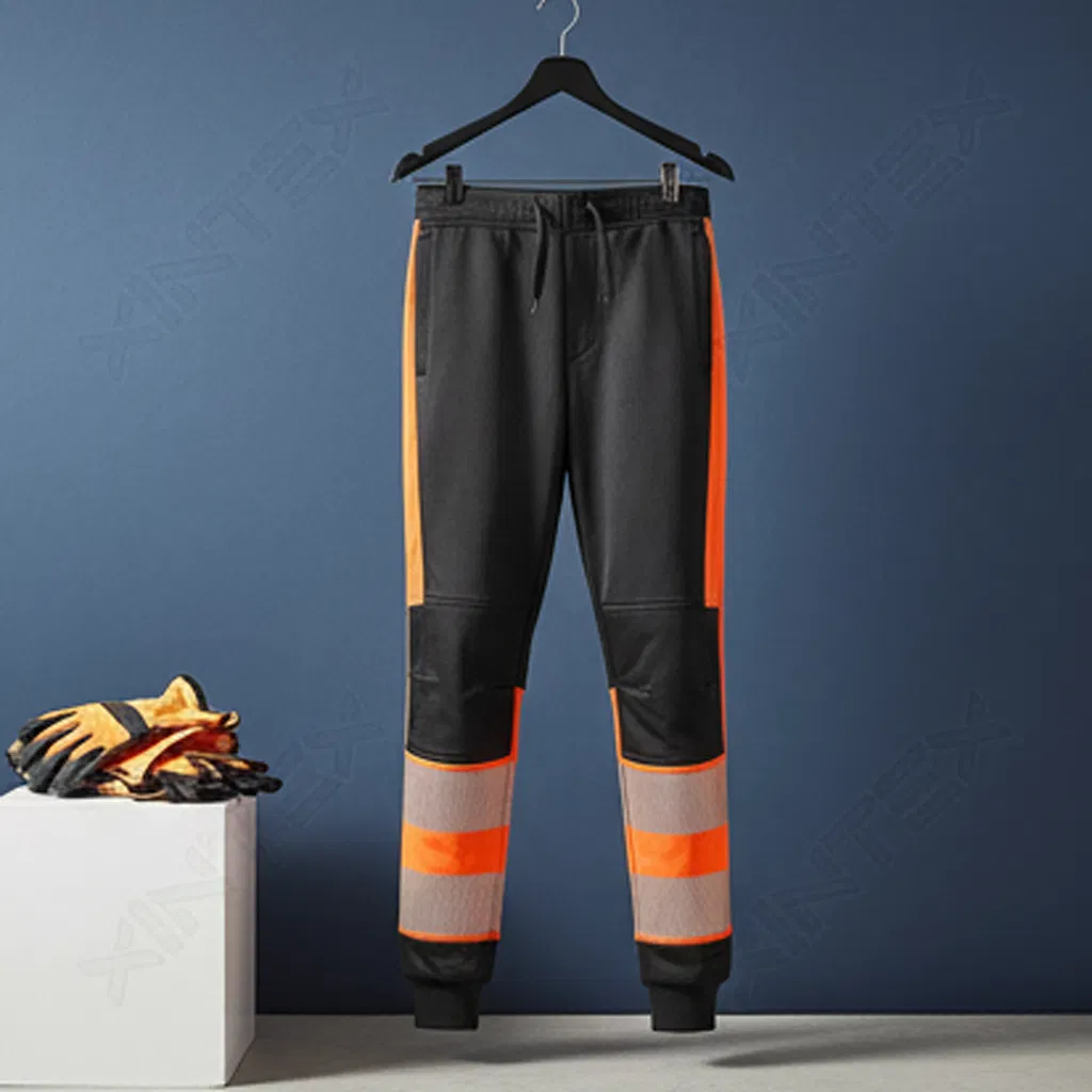 Student &amp; Apprentice Safety Trousers with Knee Pads Pockets, Heavy Duty for Workshop Practice Workwear Trousers Work Cloth