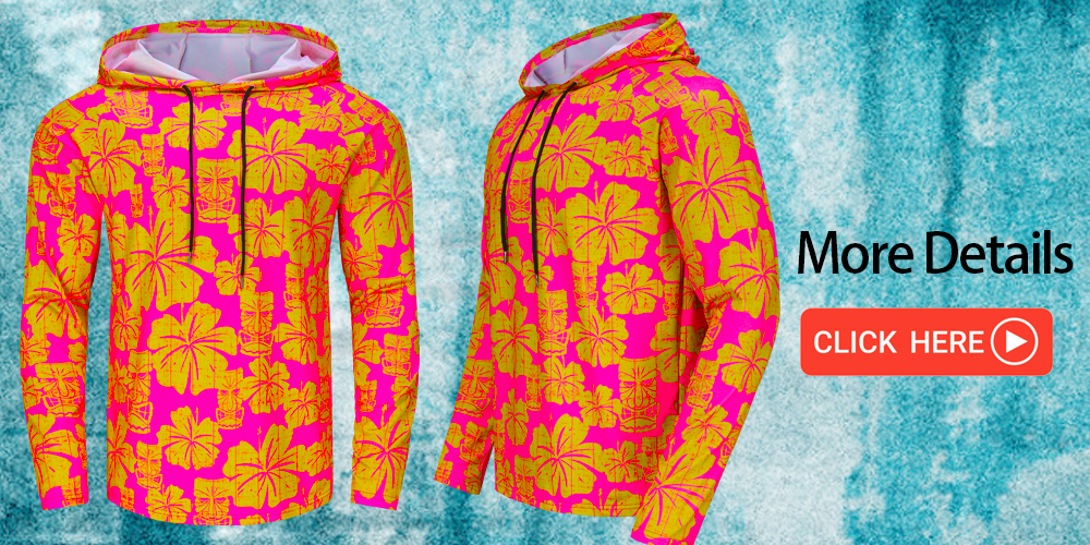 Hawaiian Print Safety Jacket Side Profile