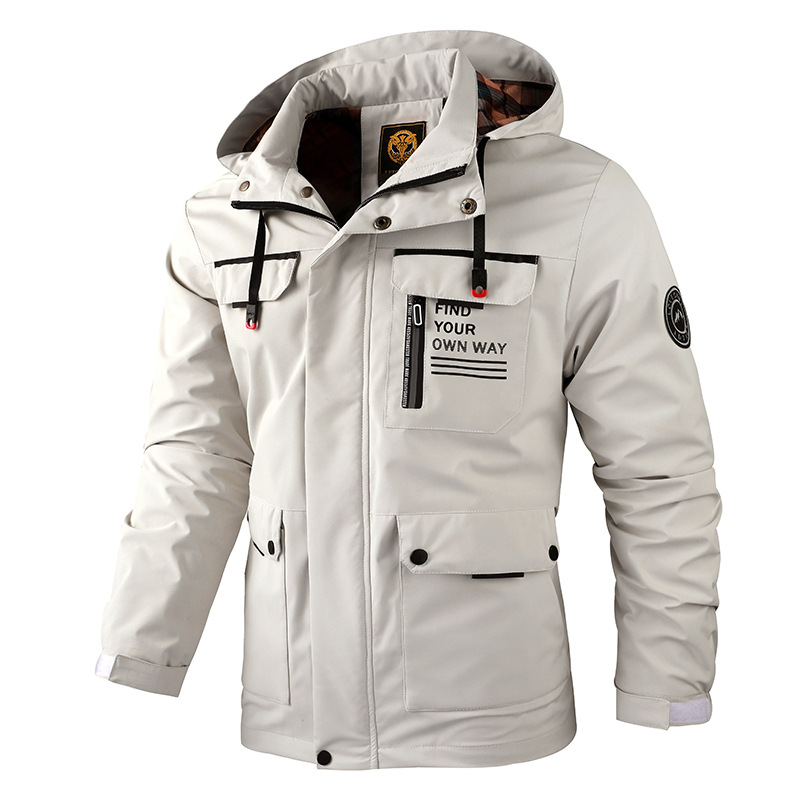 Autumn Winter Men Clothes Casual Outdoor Hooded Parka Plus Size Men's Jackets