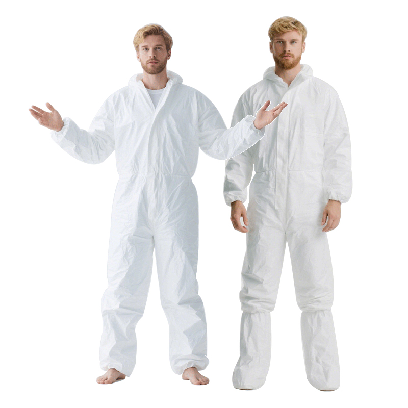 Factory Chemical Hazmat Suit Paint Suits Type 5 6 Waterproof Full Body Protection Coveralls Disposable Protection Clothing