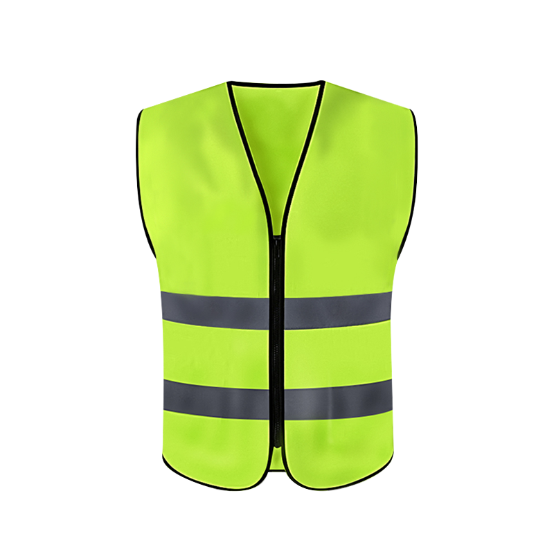 Versatile Lightweight ANSI Class 2 Waterproof Reflective Safety Vest Customized Logo High Visibility Zipper For Outdoor Work