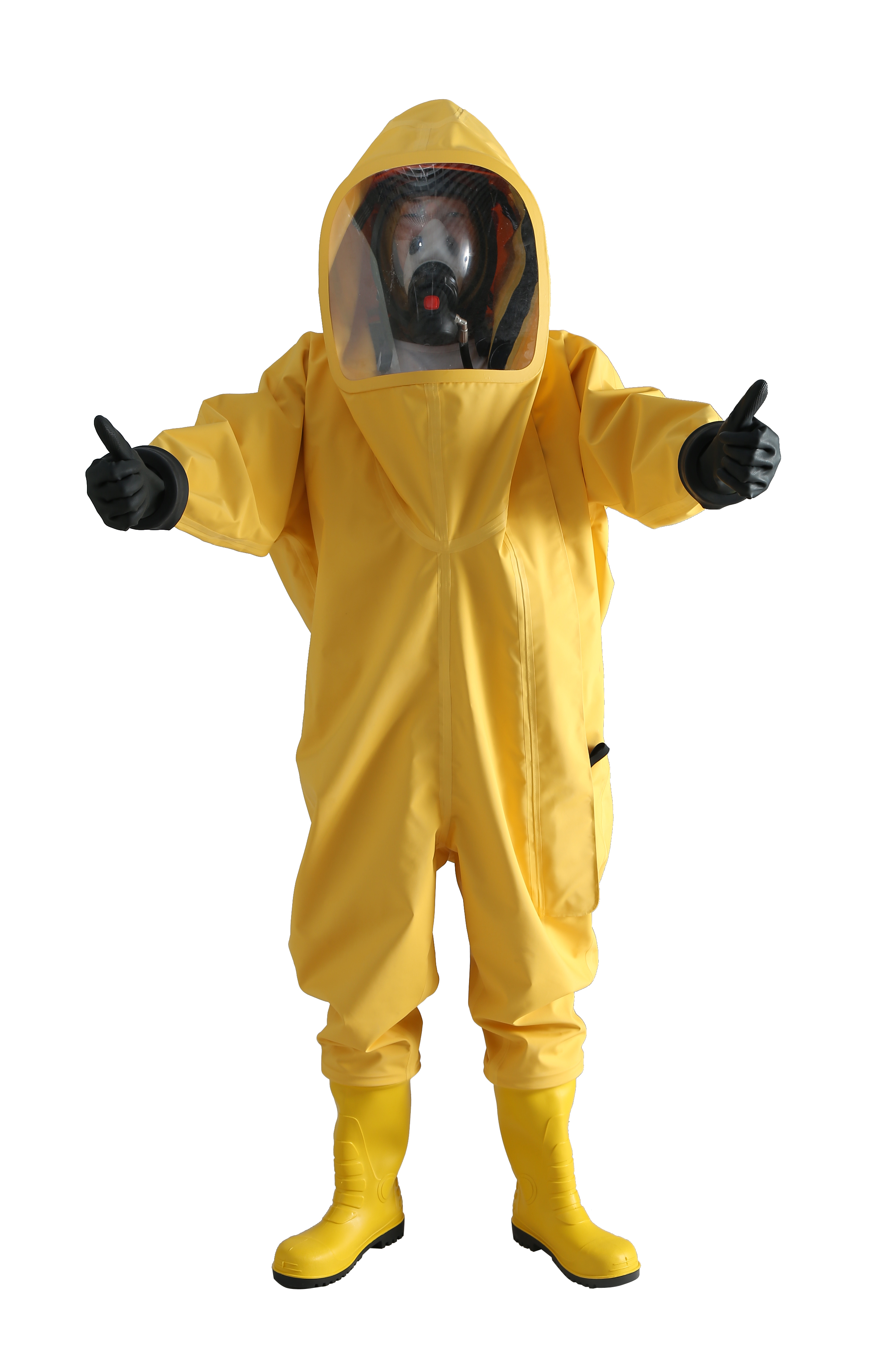 Full sealed fire chemical suit front view