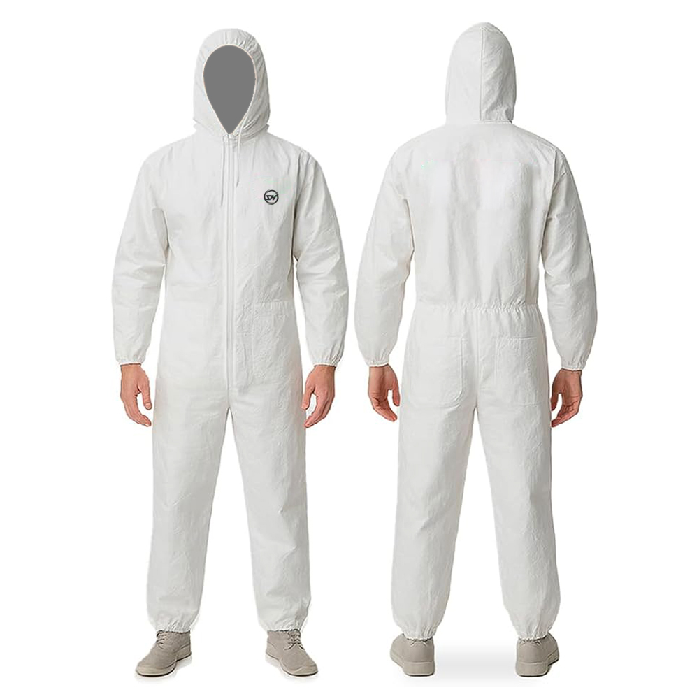 New Industrial Spray Painting Work Coverall Suit High Quality Waterproof Breathable Polyester Reusable Washable Lint Plus Size