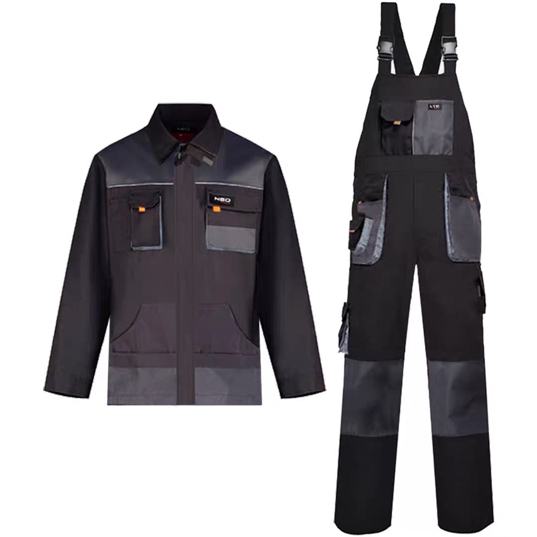 Workwear Cotton Dust-Proof Water Resistant Unisex Mechanic Coverall Overalls Construction Safety Scrubs Uniforms