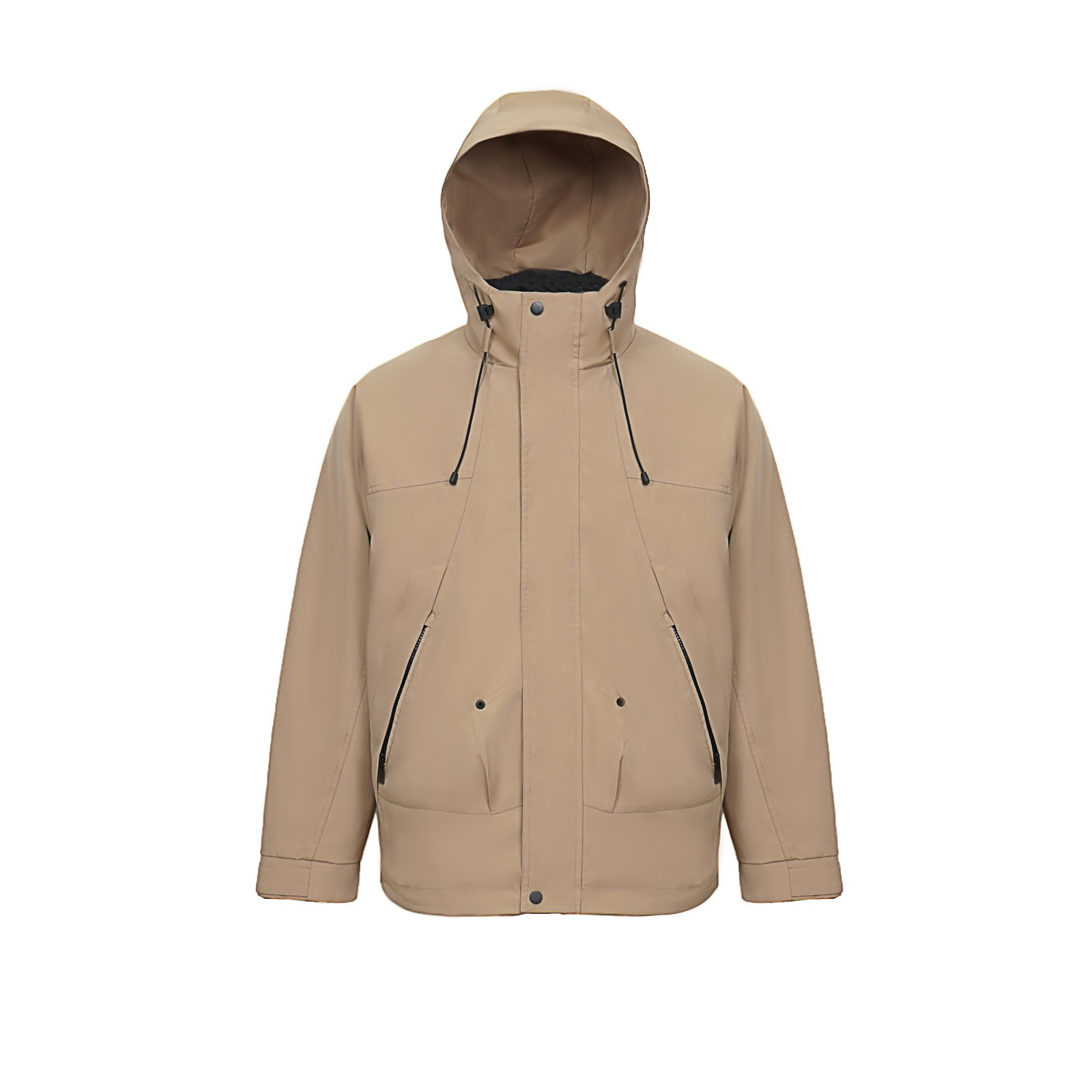 Unisex Men's Waterproof Sports Parka Windproof Breathable Jacket with Hood for Outdoor Casual Style Zipper Closure OEM Service