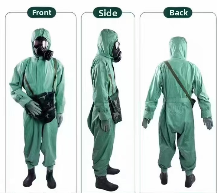 FFY03One-Piece Protective Suit-Ammonia Resistant, Acid-Alkali Proof, Toxic Protection, Fully Flame-Retardant Emergency Coverall